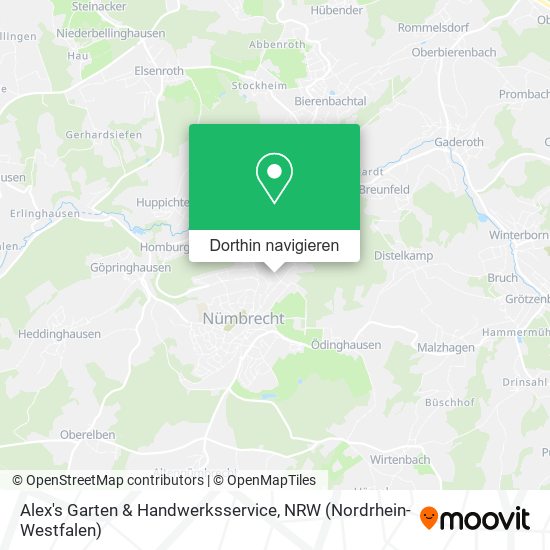 Alex's Garten & Handwerksservice Karte