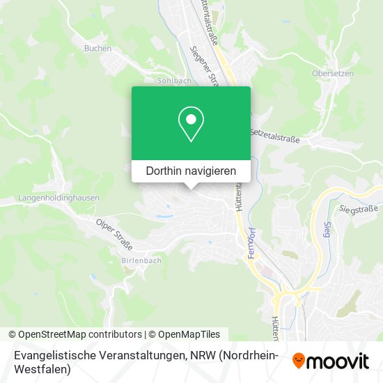 Evangelistische Veranstaltungen Karte