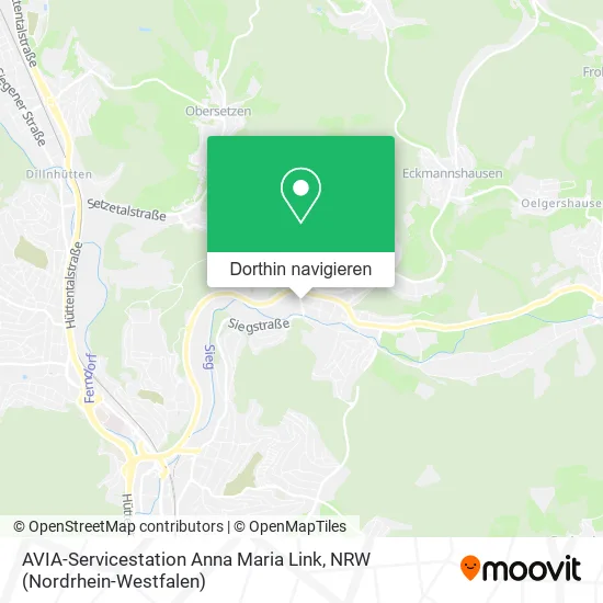 AVIA-Servicestation Anna Maria Link Karte