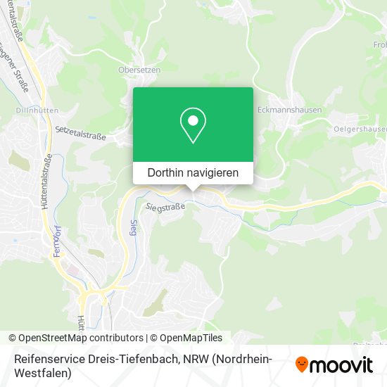 Reifenservice Dreis-Tiefenbach Karte