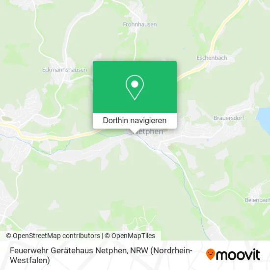 Feuerwehr Gerätehaus Netphen Karte