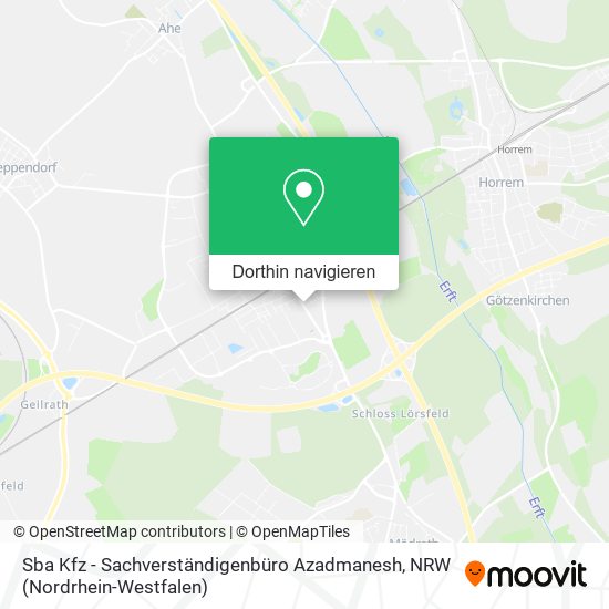 Sba Kfz - Sachverständigenbüro Azadmanesh Karte