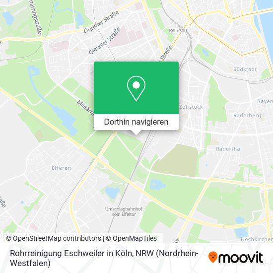 Rohrreinigung Eschweiler in Köln Karte