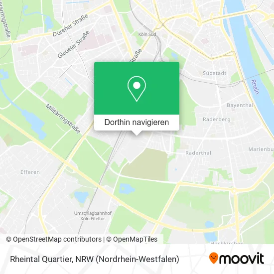 Rheintal Quartier Karte