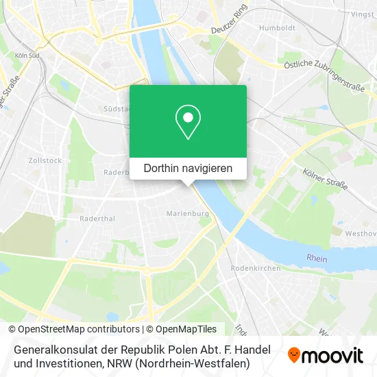 Generalkonsulat der Republik Polen Abt. F. Handel und Investitionen Karte