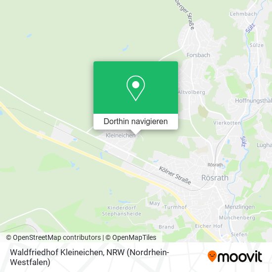 Waldfriedhof Kleineichen Karte