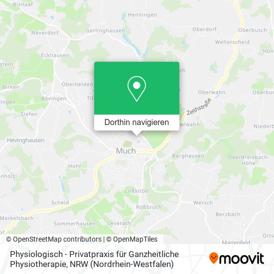 Physiologisch - Privatpraxis für Ganzheitliche Physiotherapie Karte