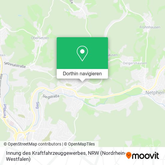 Innung des Kraftfahrzeuggewerbes Karte