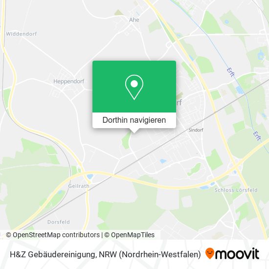 H&Z Gebäudereinigung Karte
