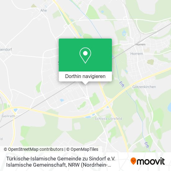 Türkische-Islamische Gemeinde zu Sindorf e.V. Islamische Gemeinschaft Karte