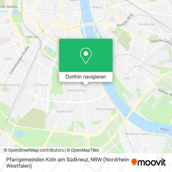 Pfarrgemeinden Köln am Südkreuz Karte