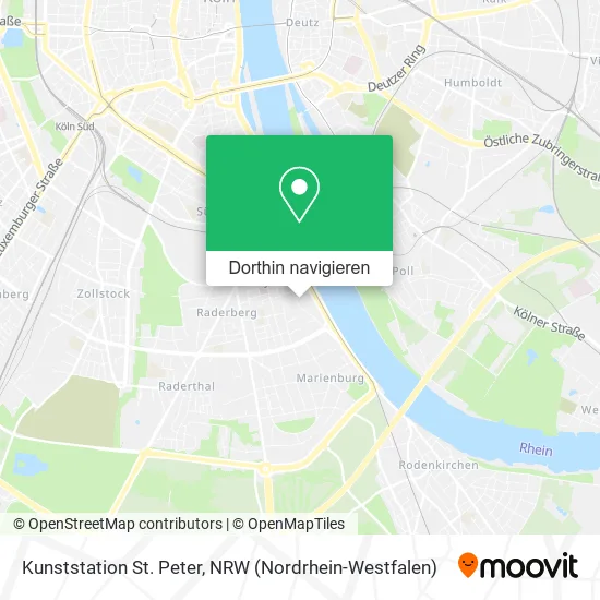 Kunststation St. Peter Karte