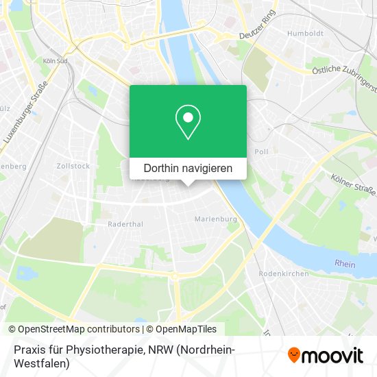 Praxis für Physiotherapie Karte