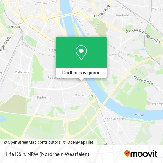 Hfa Köln Karte