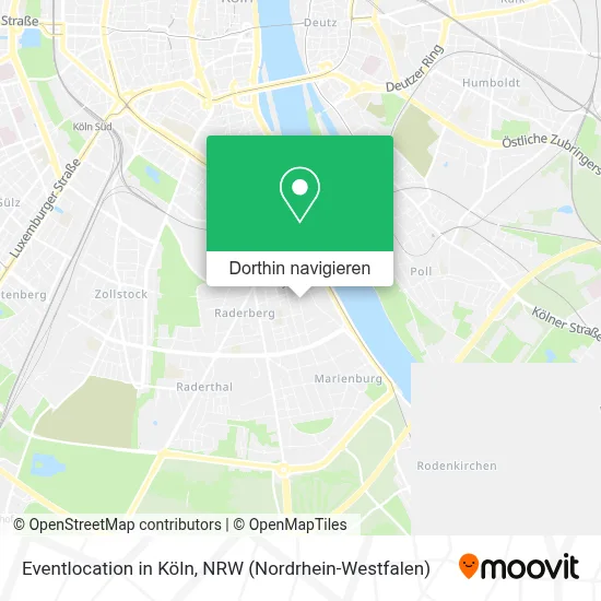 Eventlocation in Köln Karte