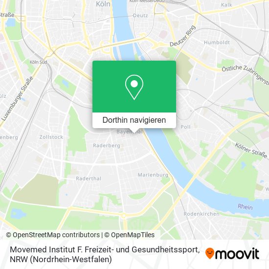 Movemed Institut F. Freizeit- und Gesundheitssport Karte