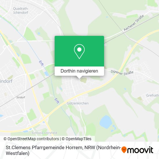 St.Clemens Pfarrgemeinde Horrem Karte