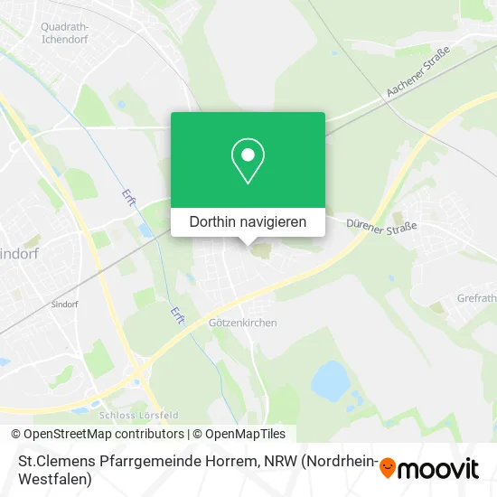 St.Clemens Pfarrgemeinde Horrem Karte
