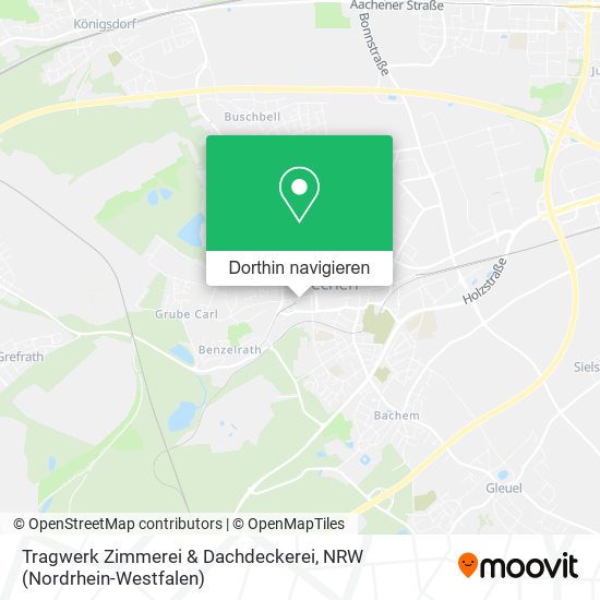 Tragwerk Zimmerei & Dachdeckerei Karte
