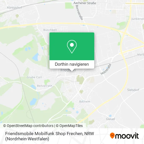 Friendsmobile Mobilfunk Shop Frechen Karte
