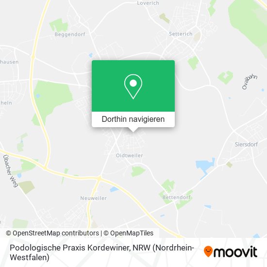 Podologische Praxis Kordewiner Karte