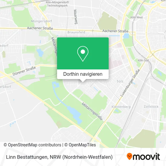 Linn Bestattungen Karte