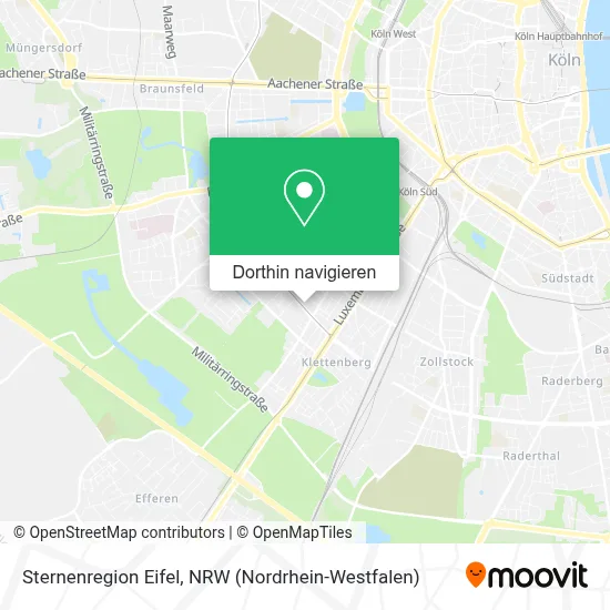 Sternenregion Eifel Karte