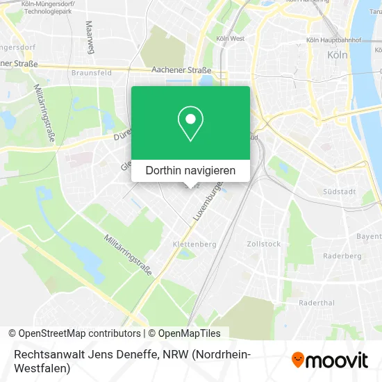 Rechtsanwalt Jens Deneffe Karte