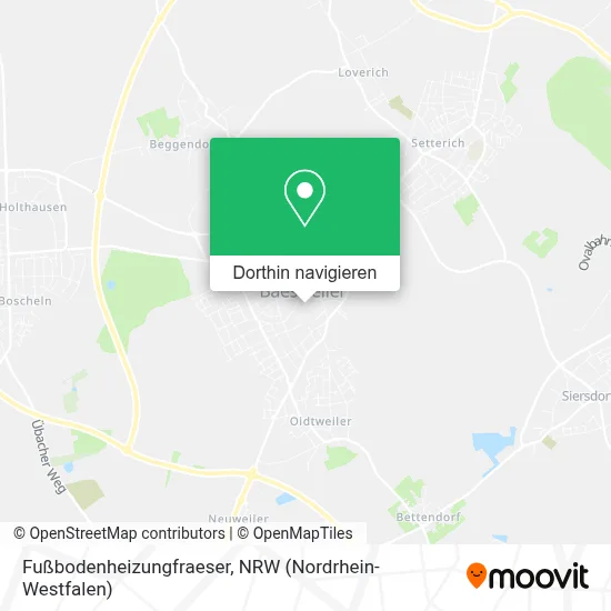Fußbodenheizungfraeser Karte