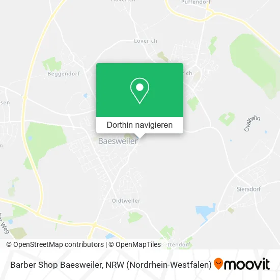 Barber Shop Baesweiler Karte