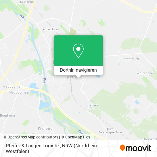 Pfeifer & Langen Logistik Karte