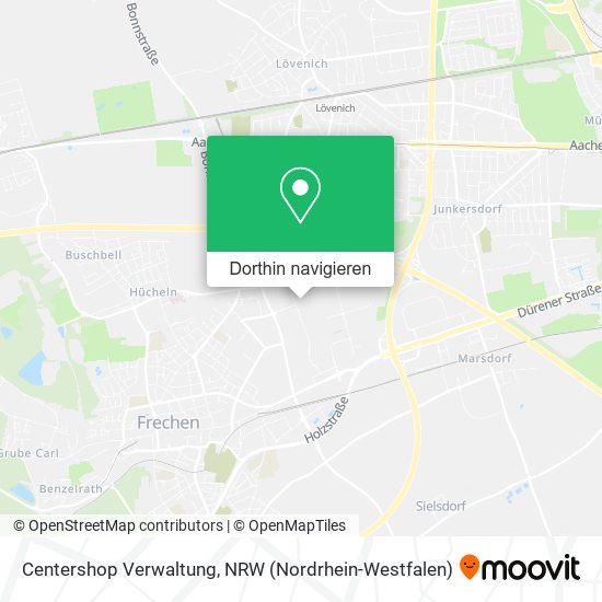 Centershop Verwaltung Karte