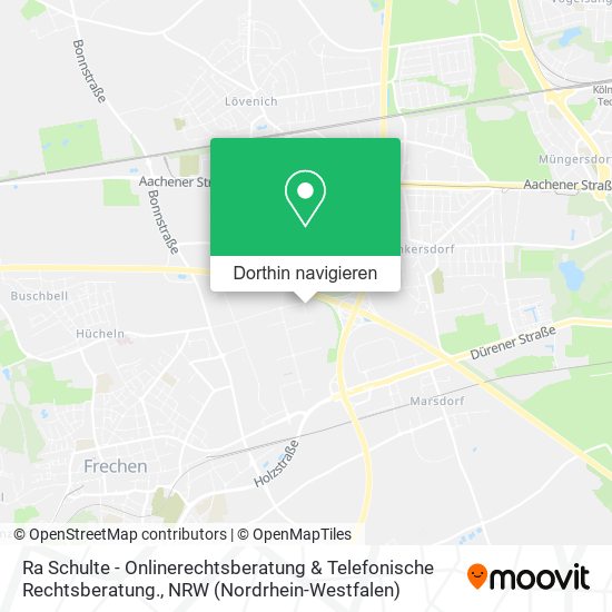 Ra Schulte - Onlinerechtsberatung & Telefonische Rechtsberatung. Karte