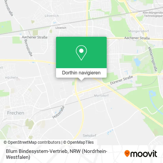 Blum Bindesystem-Vertrieb Karte