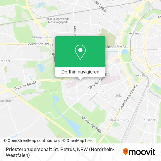 Priesterbruderschaft St. Petrus Karte