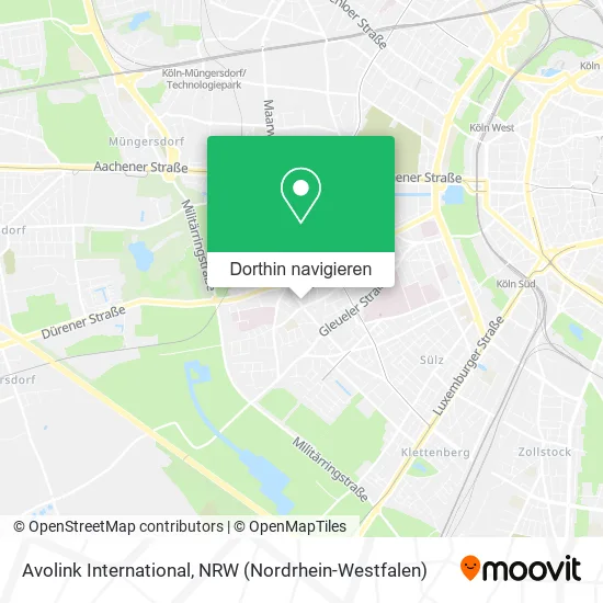 Avolink International Karte