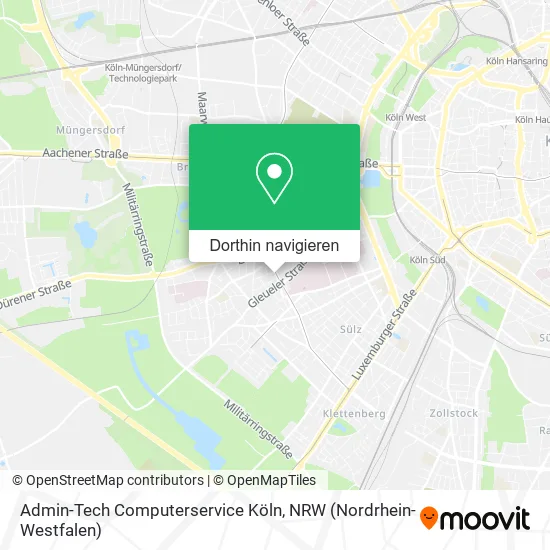 Admin-Tech Computerservice Köln Karte