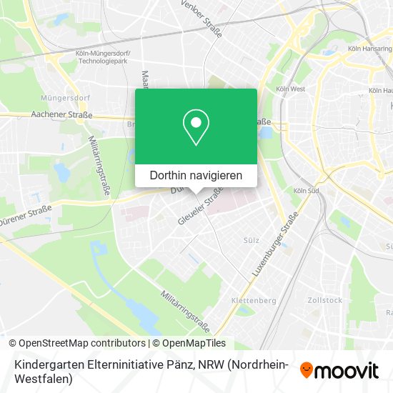 Kindergarten Elterninitiative Pänz Karte