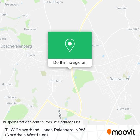 THW Ortsverband Übach-Palenberg Karte