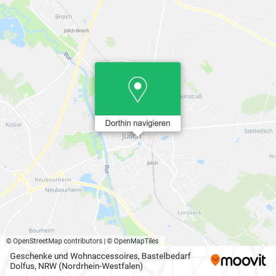 Geschenke und Wohnaccessoires, Bastelbedarf Dolfus Karte