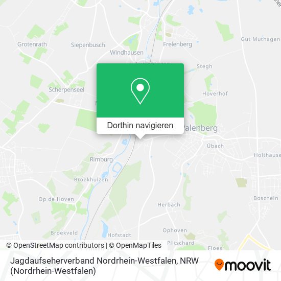 Jagdaufseherverband Nordrhein-Westfalen Karte