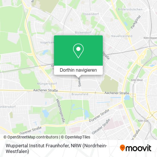 Wuppertal Institut Fraunhofer Karte