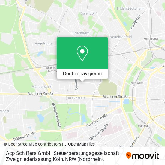 Acp Schiffers GmbH Steuerberatungsgesellschaft Zweigniederlassung Köln Karte