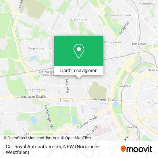 Car Royal Autoaufbereiter Karte