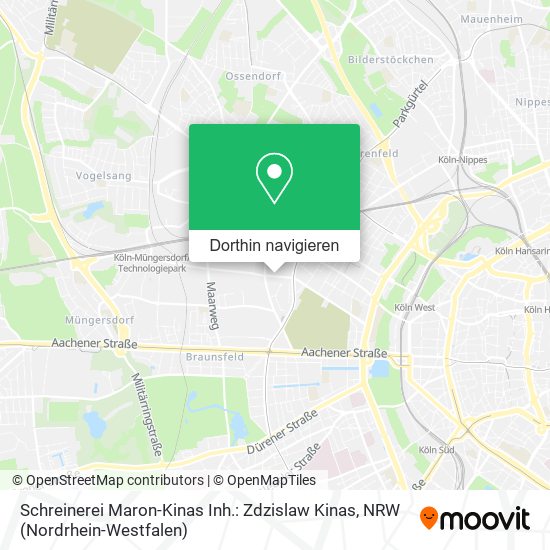 Schreinerei Maron-Kinas Inh.: Zdzislaw Kinas Karte