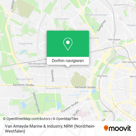 Van Ameyde Marine & Industry Karte