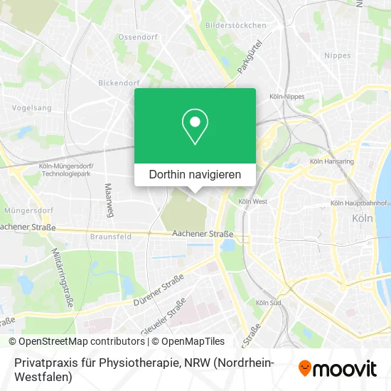 Privatpraxis für Physiotherapie Karte