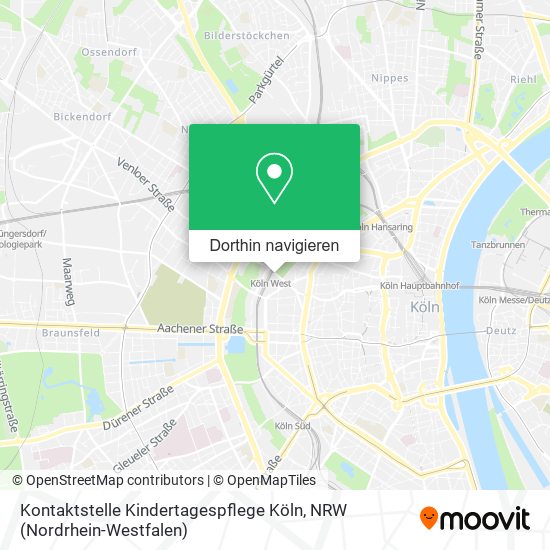 Kontaktstelle Kindertagespflege Köln Karte