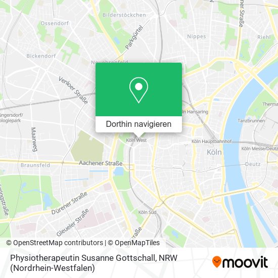 Physiotherapeutin Susanne Gottschall Karte