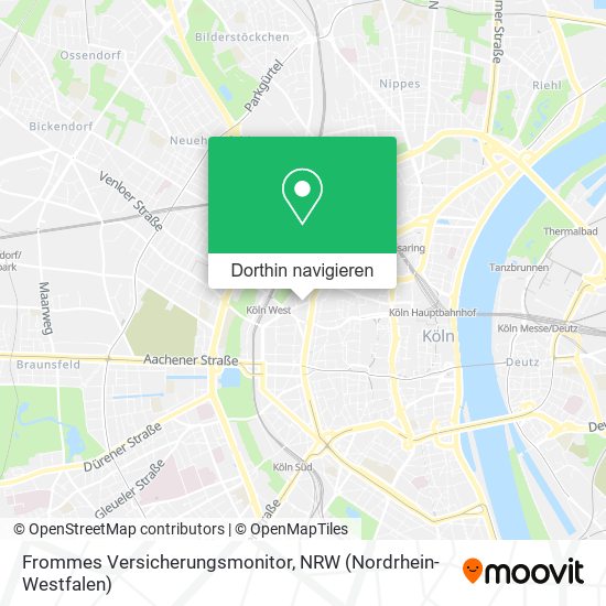 Frommes Versicherungsmonitor Karte